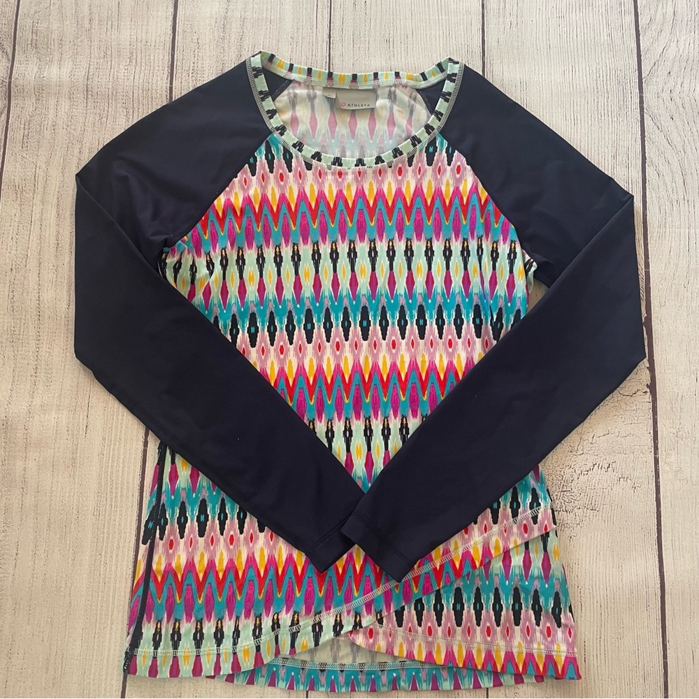 ATHLETA Boscabell Criss Cross Rash Guard Size Small - Picture 1 of 10